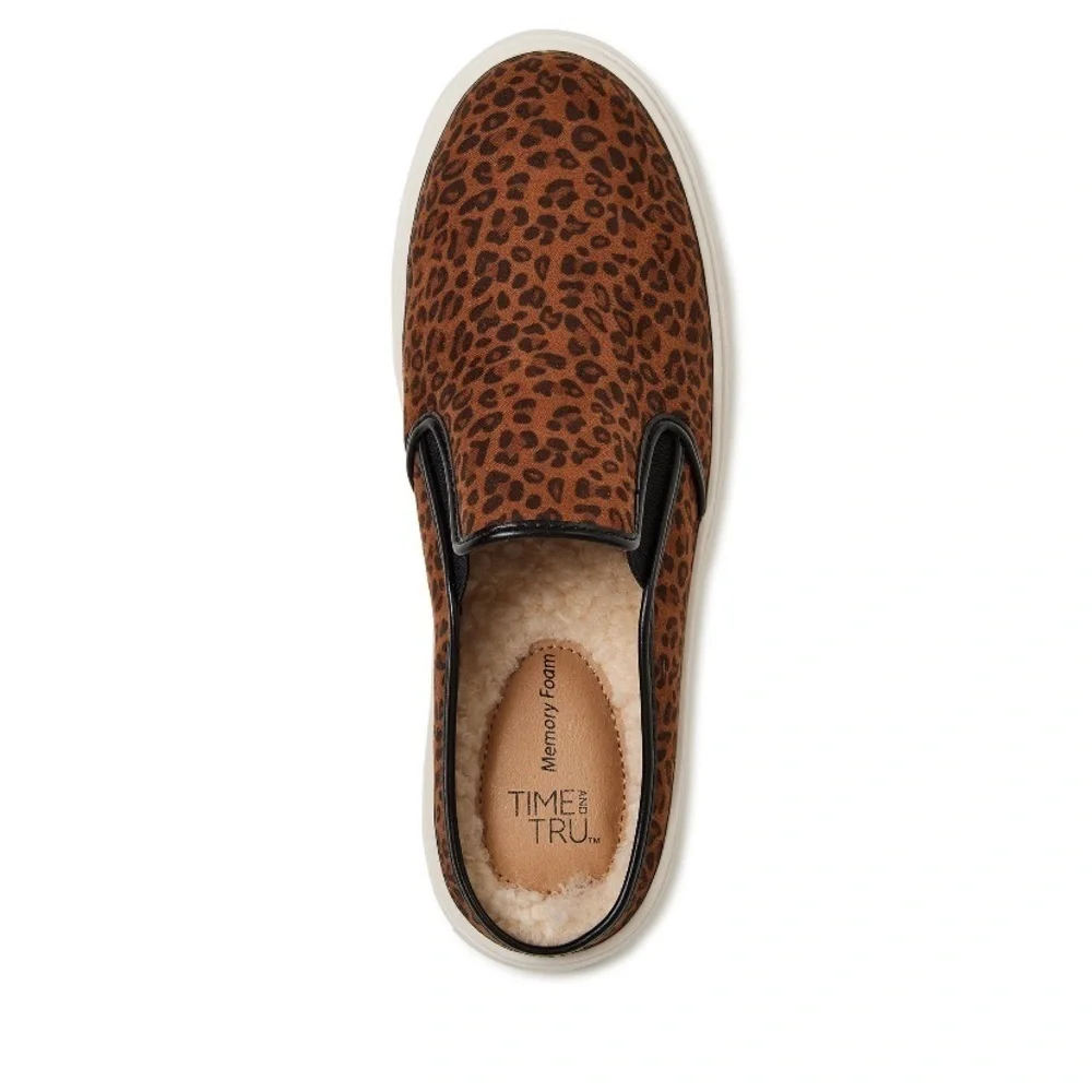Leopard Print Memory Foam Mules - Picture 3 of 8